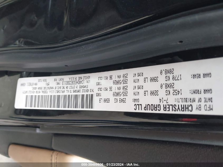 2014 DODGE DURANGO CITADEL - 1C4RDHEG3EC592113