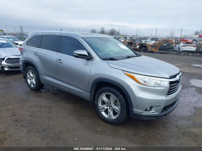 2016 TOYOTA HIGHLANDER LIMITED PLATINUM V6 - 5TDDKRFH5GS261404