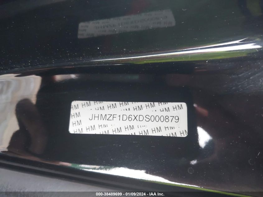 2013 HONDA CR-Z EX - JHMZF1D6XDS000879
