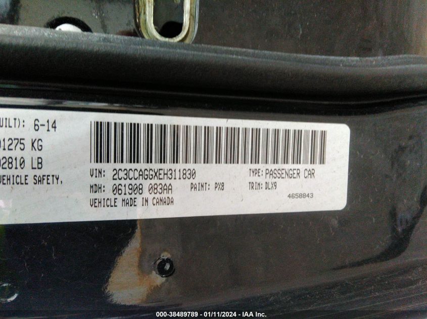 2014 CHRYSLER 300 S - 2C3CCAGGXEH311830