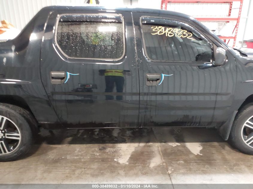 2014 HONDA RIDGELINE SPORT - 5FPYK1F72EB011489