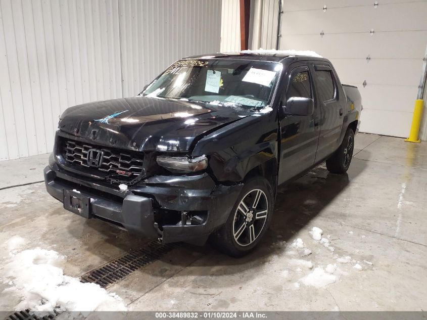 2014 HONDA RIDGELINE SPORT - 5FPYK1F72EB011489
