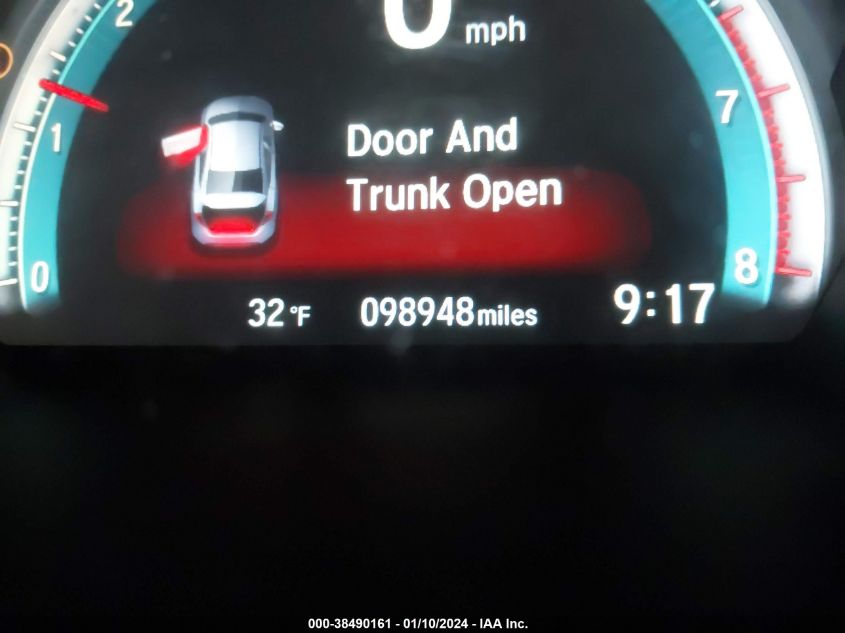 2017 HONDA CIVIC TOURING - 19XFC1F95HE029610