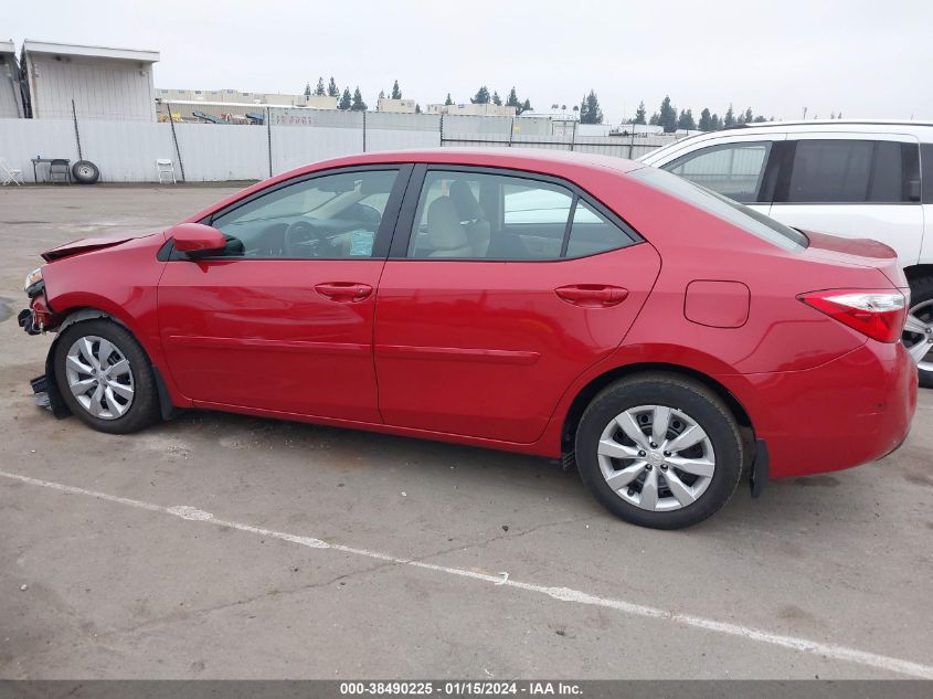 2015 TOYOTA COROLLA LE - 5YFBURHE4FP237669