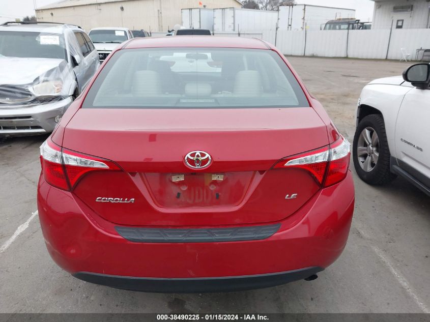 2015 TOYOTA COROLLA LE - 5YFBURHE4FP237669