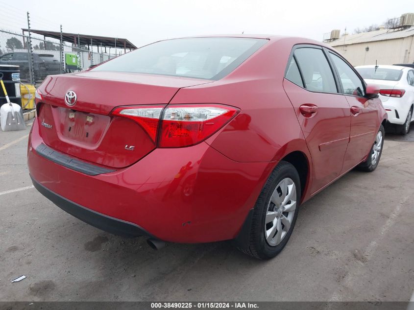 2015 TOYOTA COROLLA LE - 5YFBURHE4FP237669