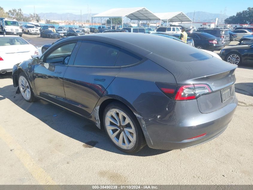 2022 TESLA MODEL 3 - 5YJ3E1EA4NF253885