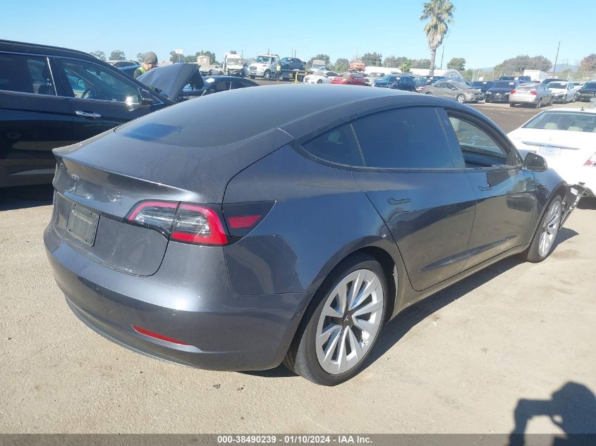 2022 TESLA MODEL 3 - 5YJ3E1EA4NF253885