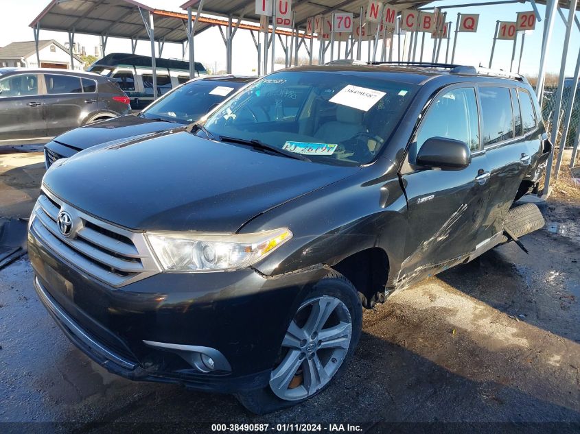 2013 TOYOTA HIGHLANDER LIMITED - 5TDDK3EH4DS246970