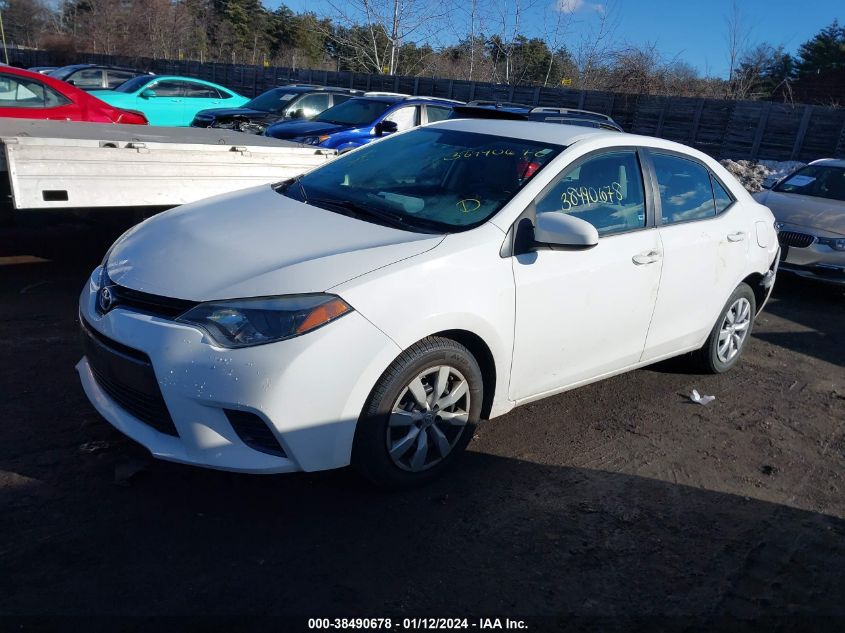 2016 TOYOTA COROLLA LE - 5YFBURHE0GP494068