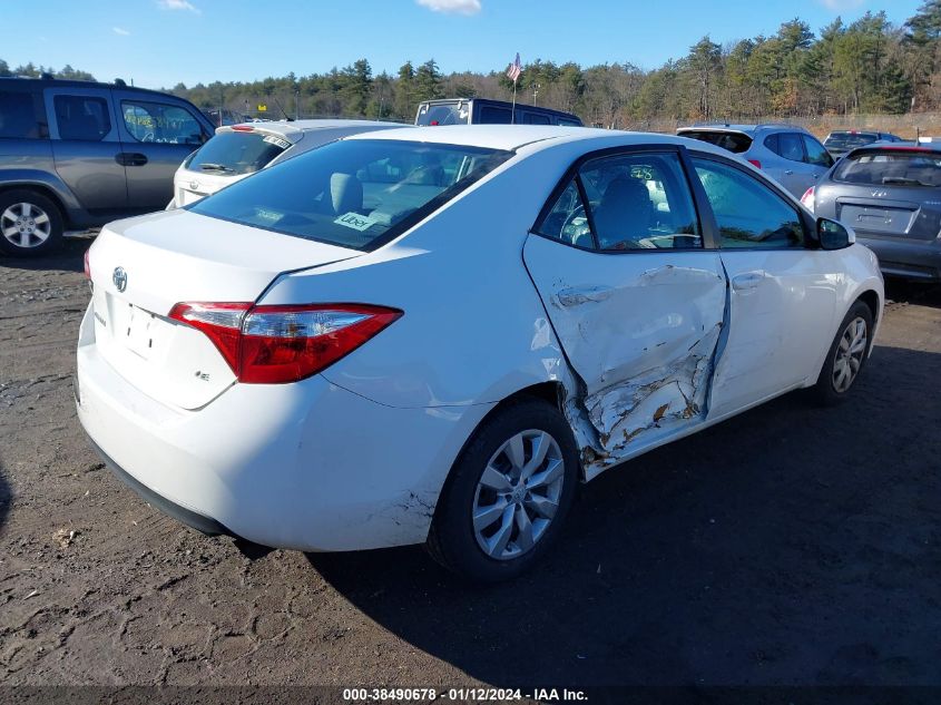 2016 TOYOTA COROLLA LE - 5YFBURHE0GP494068