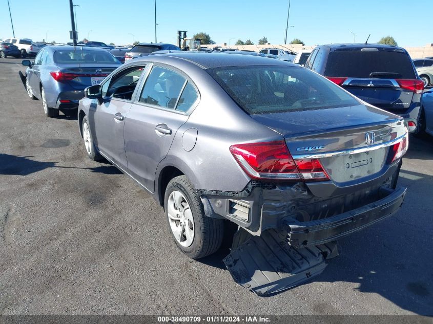 2015 HONDA CIVIC LX - 19XFB2F51FE700564