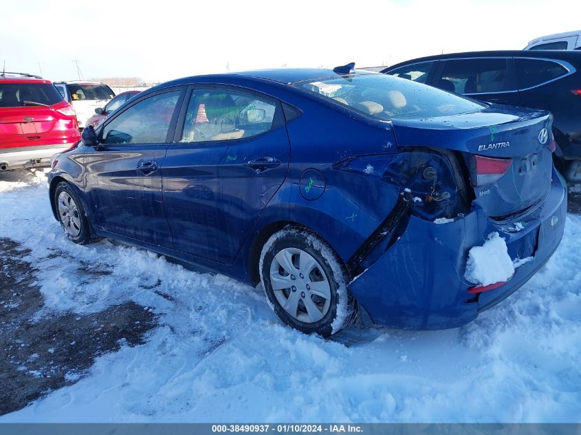 2016 HYUNDAI ELANTRA SE - 5NPDH4AE5GH791473