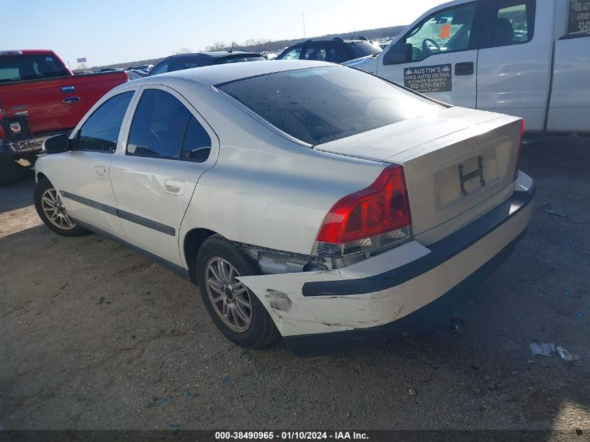 YV1RS61T632254585 | 2003 VOLVO S60