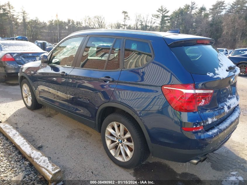 2015 BMW X3 XDRIVE28I - 5UXWX9C57F0D59745