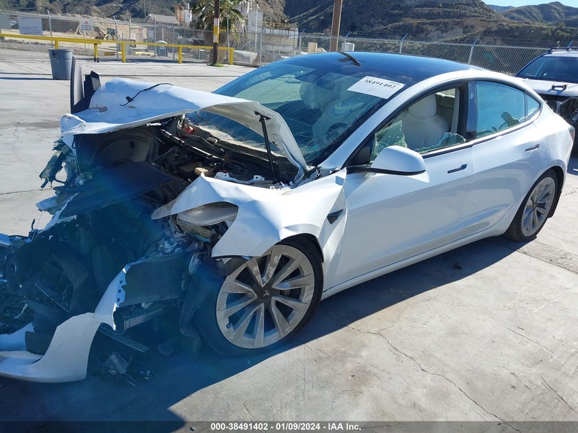 VIN 5YJ3E1EB0MF067557 2021 TESLA MODEL 3 LONG RANGE DUAL MOTOR ALL-WHEEL DRIVE