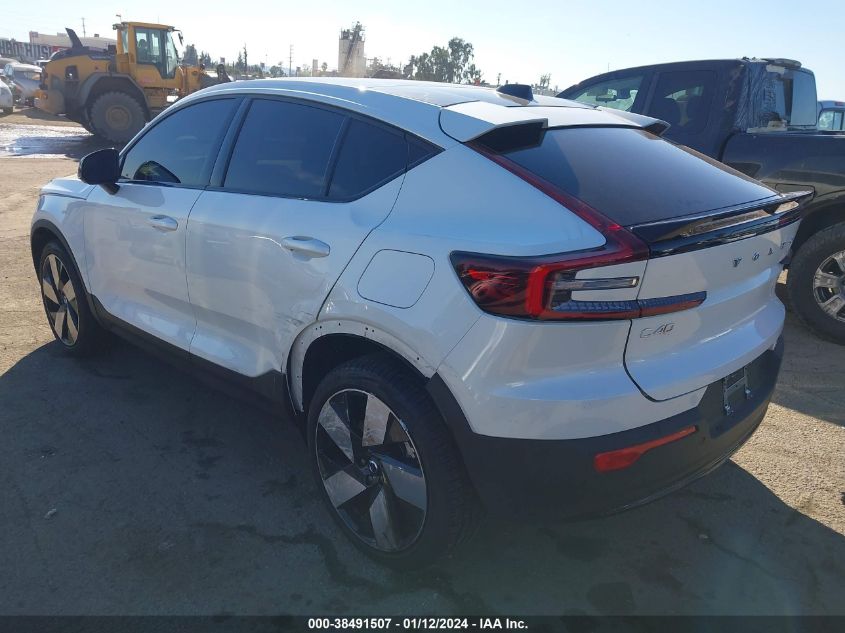 2023 VOLVO C40 RECHARGE PURE ELECTRIC TWIN PLUS - YV4ED3GL6P2064308