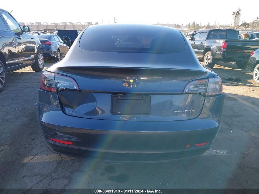 2022 TESLA MODEL 3 LONG RANGE DUAL MOTOR ALL-WHEEL DRIVE - 5YJ3E1EB7NF272083