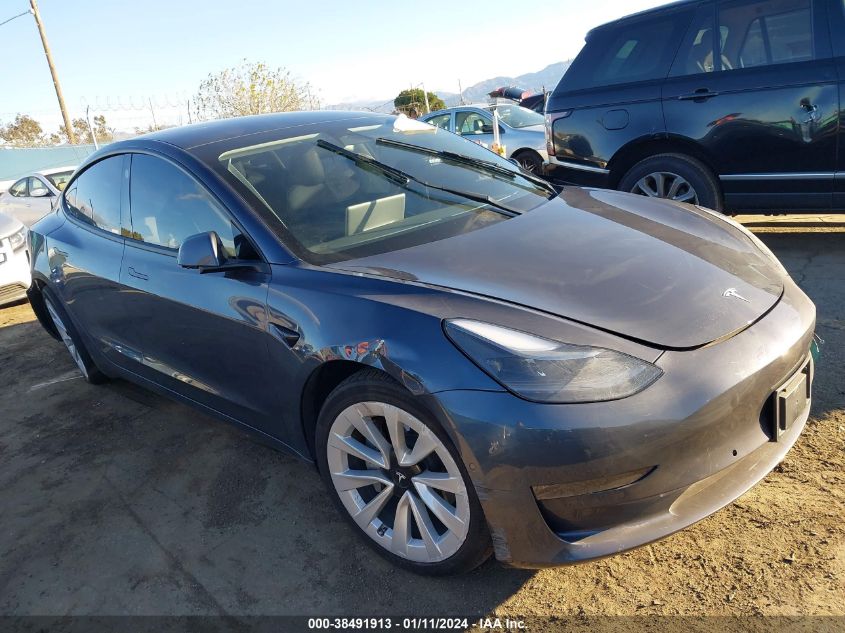 2022 TESLA MODEL 3 LONG RANGE DUAL MOTOR ALL-WHEEL DRIVE - 5YJ3E1EB7NF272083