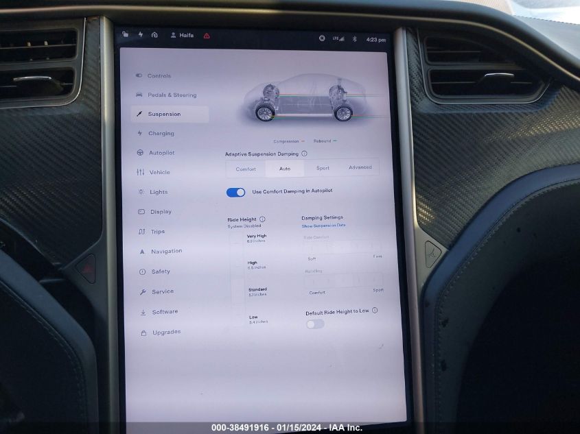 2019 TESLA MODEL S 100D/75D/LONG RANGE/STANDARD RANGE - 5YJSA1E2XKF332831