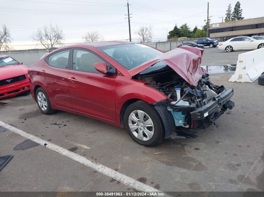 2016 HYUNDAI ELANTRA SE - 5NPDH4AE4GH754138