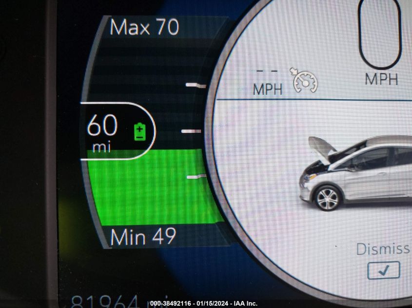 2017 CHEVROLET BOLT EV LT - 1G1FW6S08H4186697