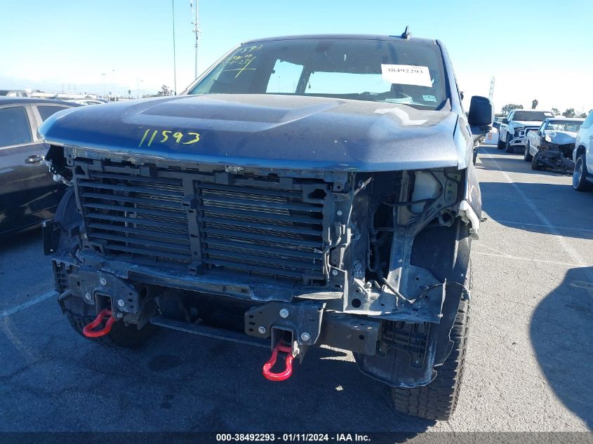 2021 CHEVROLET SILVERADO 1500 4WD  SHORT BED CUSTOM TRAIL BOSS - 1GCPYCEF4MZ198671