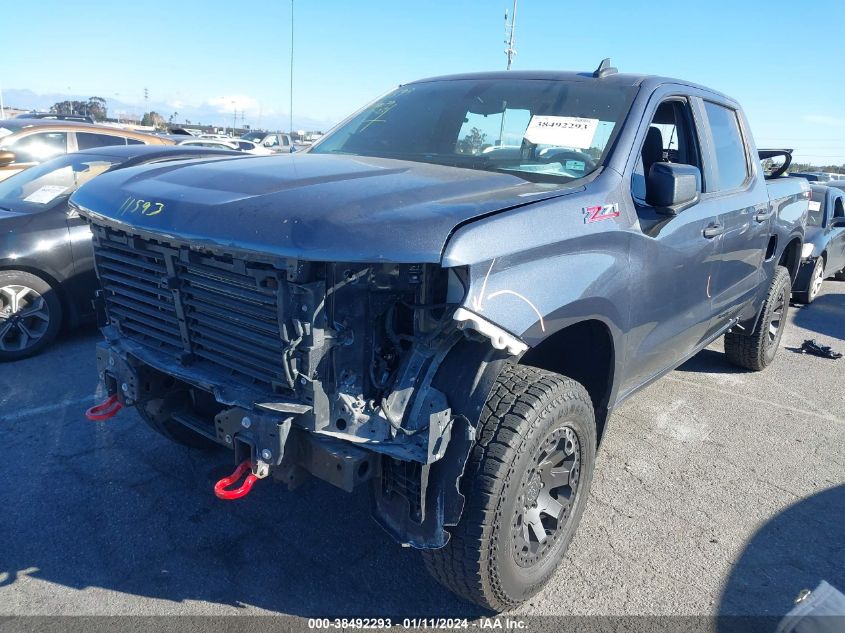 2021 CHEVROLET SILVERADO 1500 4WD  SHORT BED CUSTOM TRAIL BOSS - 1GCPYCEF4MZ198671