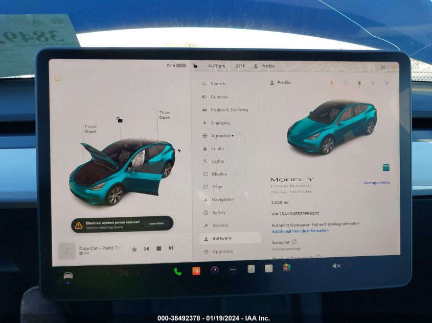 2023 TESLA MODEL Y AWD/LONG RANGE DUAL MOTOR ALL-WHEEL DRIVE - 7SAYGAEE2PF663111
