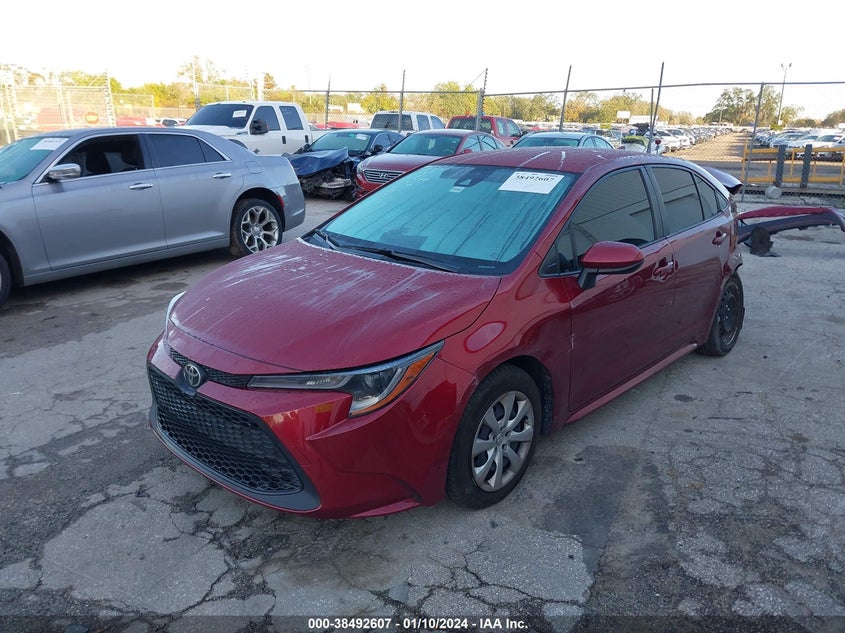 VIN JTDEPMAE2NJ211253 2022 TOYOTA COROLLA LE