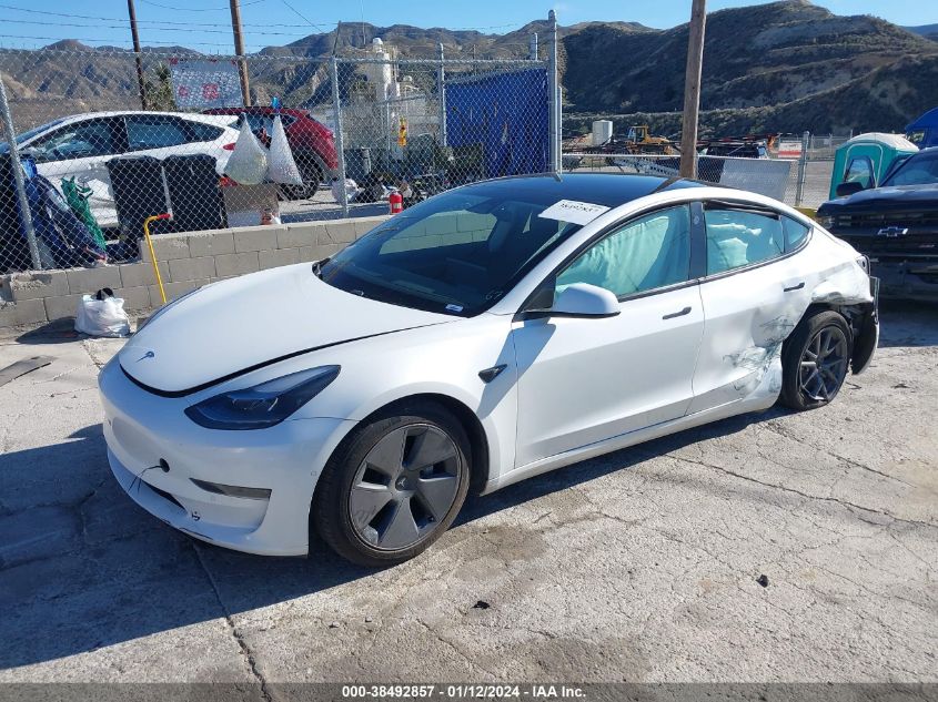 2021 TESLA MODEL 3 - 5YJ3E1EA4MF014724