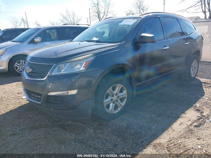 2013 CHEVROLET TRAVERSE LS - 1GNKRFKD7DJ184653