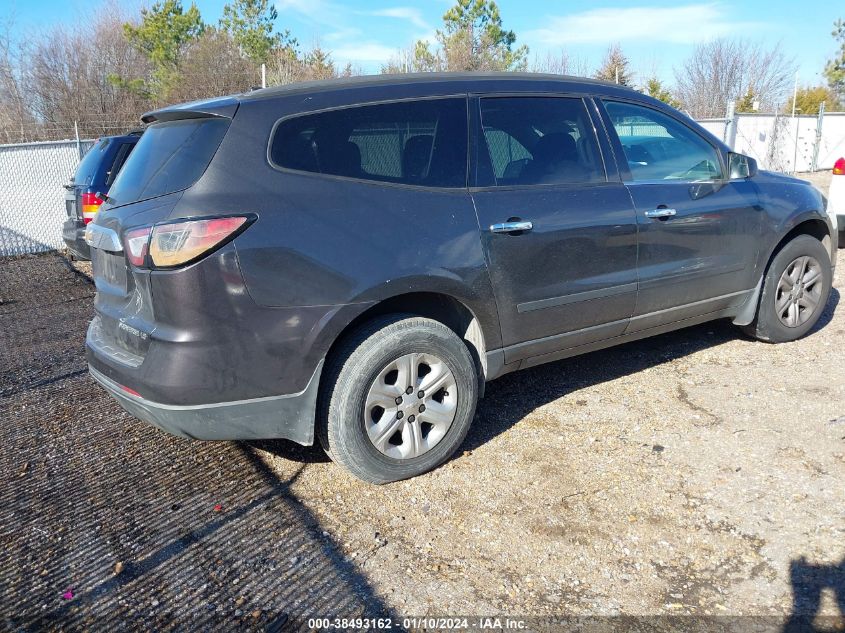 2013 CHEVROLET TRAVERSE LS - 1GNKRFKD7DJ184653