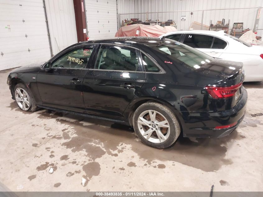 2018 AUDI A4 PREMIUM - WAUNNAF4XJA082478