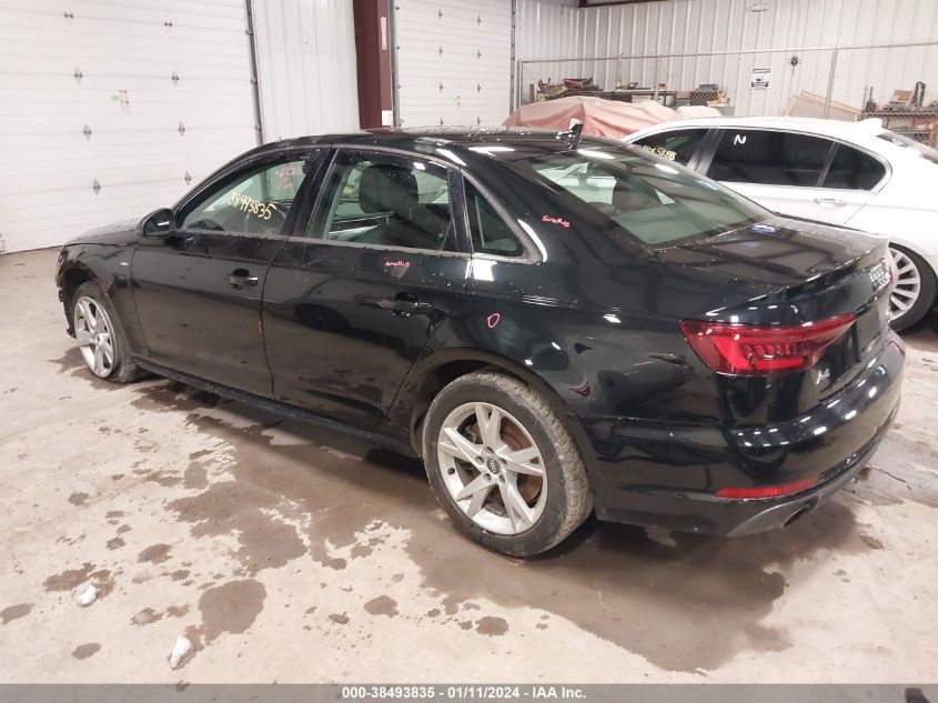 2018 AUDI A4 PREMIUM - WAUNNAF4XJA082478