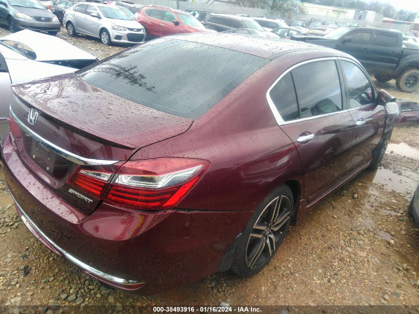 2017 HONDA ACCORD SPORT - 1HGCR2F5XHA101698