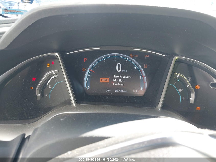 VIN 19XFC1F71LE014710 2020 HONDA CIVIC EX-L