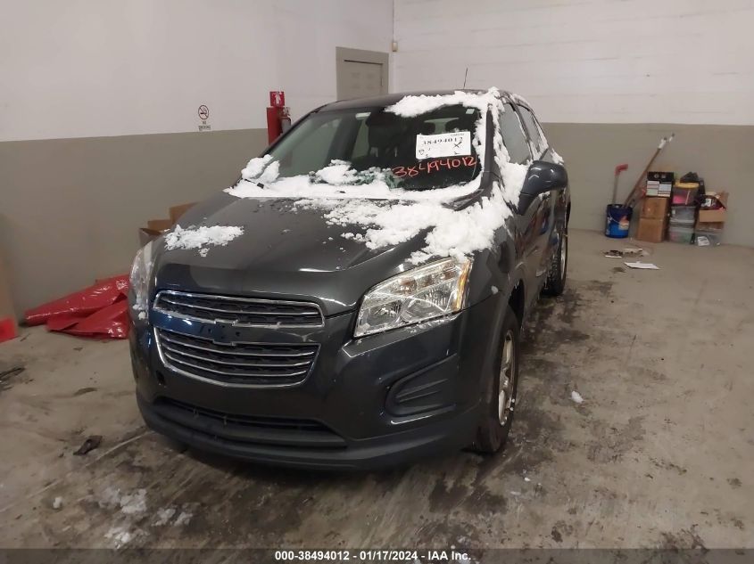 2016 CHEVROLET TRAX 1LS - 3GNCJNSBXGL236617