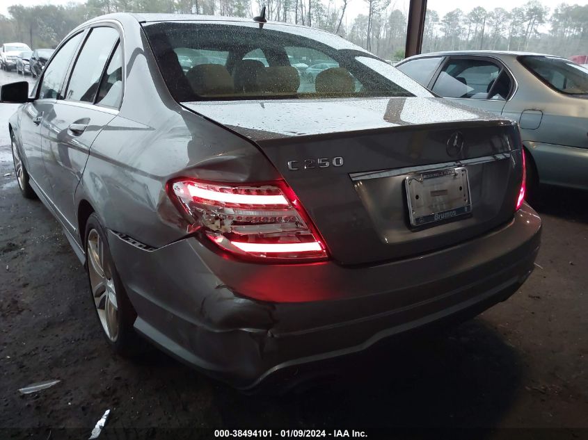 WDDGF4HB6DR301017 | 2013 MERCEDES-BENZ C 250