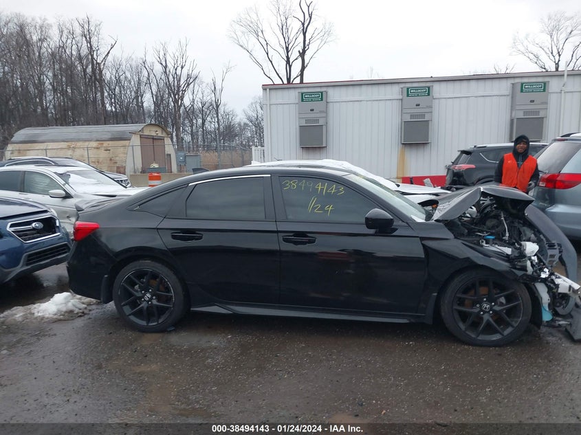 VIN JHMFE1F77NX001374 2022 HONDA CIVIC EX