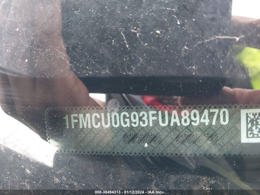 2015 FORD ESCAPE SE - 1FMCU0G93FUA89470