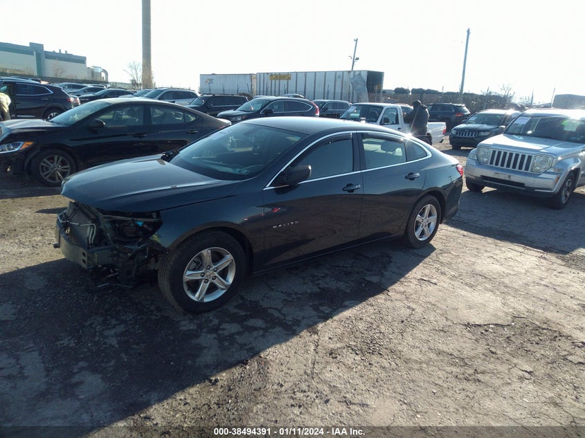 VIN 1G1ZB5ST2MF017416 2021 CHEVROLET MALIBU LS