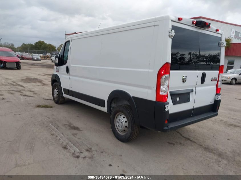 2019 RAM PROMASTER 1500 LOW ROOF 136 WB 3C6TRVAG1KE565564
