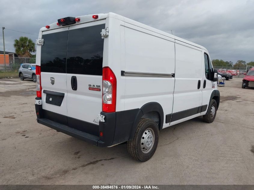 2019 RAM PROMASTER 1500 LOW ROOF 136 WB 3C6TRVAG1KE565564