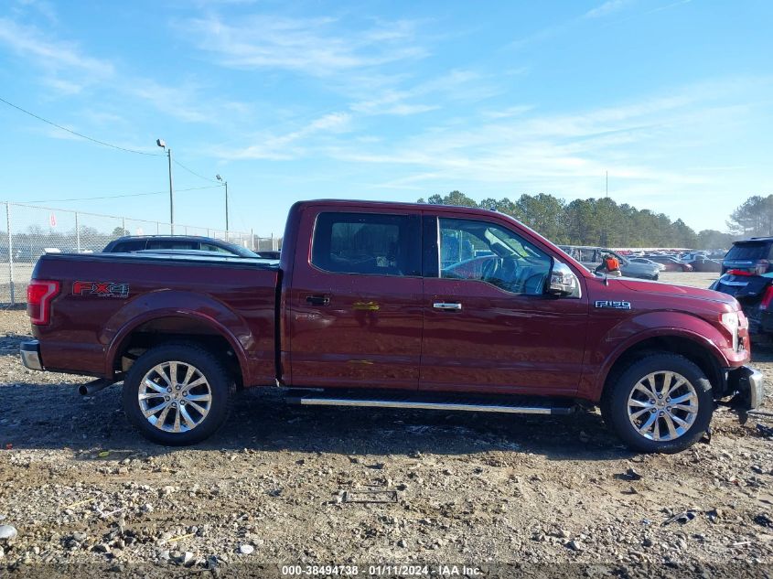2015 FORD F-150 LARIAT - 1FTEW1EG2FFB66283