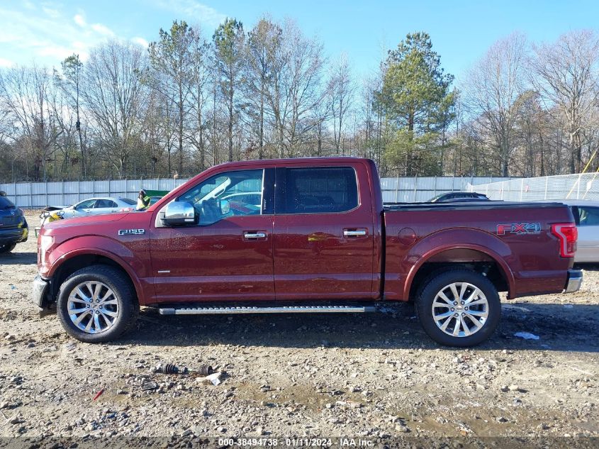 2015 FORD F-150 LARIAT - 1FTEW1EG2FFB66283