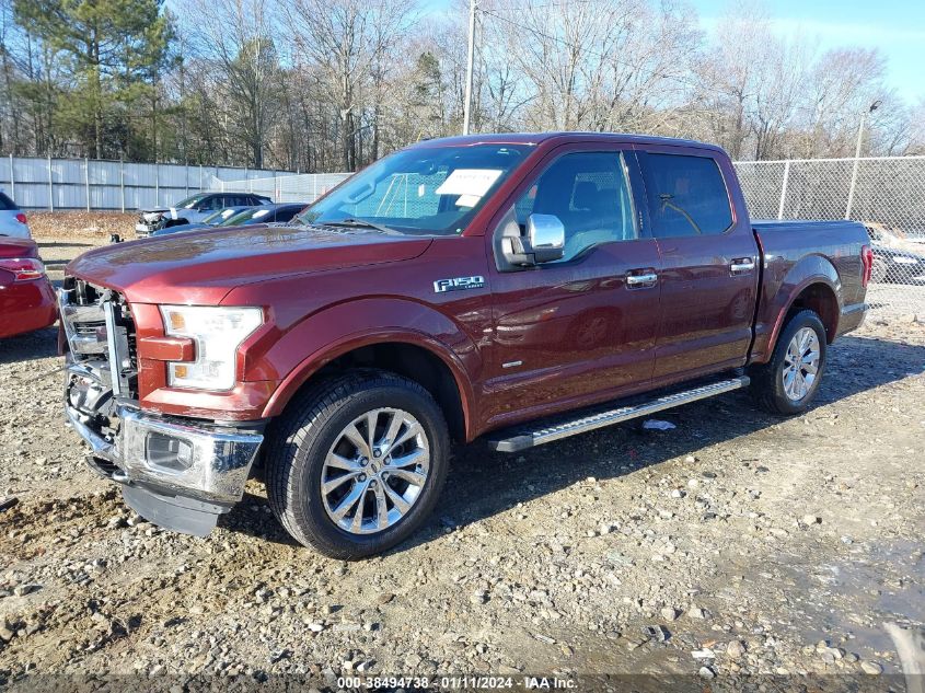 2015 FORD F-150 LARIAT - 1FTEW1EG2FFB66283