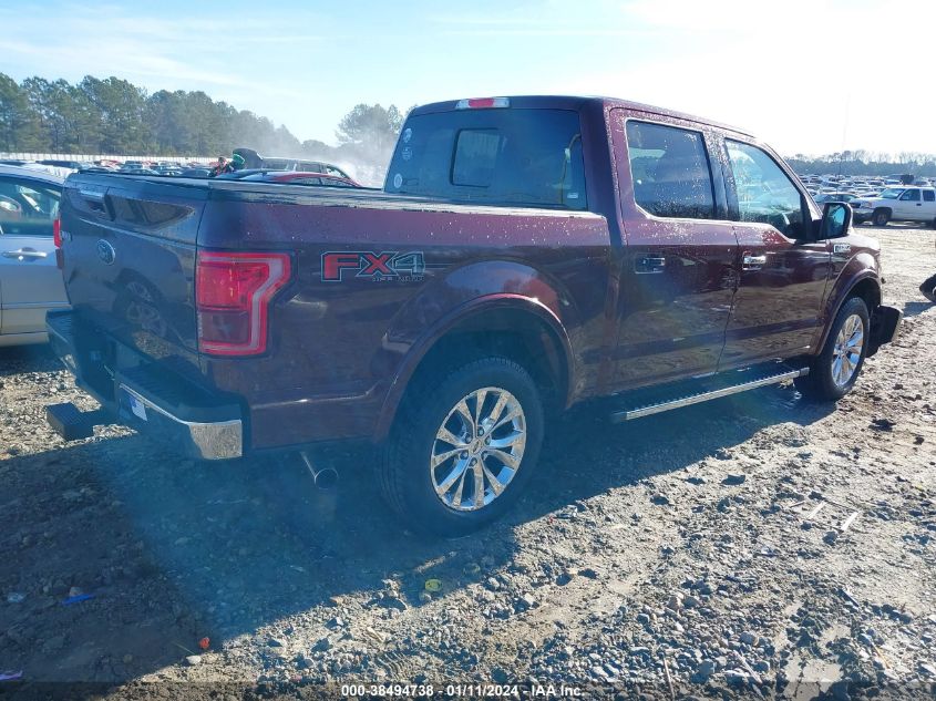 2015 FORD F-150 LARIAT - 1FTEW1EG2FFB66283