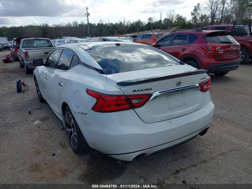 2018 NISSAN MAXIMA 3.5S/SV/SL/SR/PLAT - 1N4AA6AP7JC368553