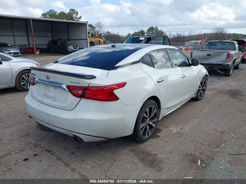 2018 NISSAN MAXIMA 3.5S/SV/SL/SR/PLAT - 1N4AA6AP7JC368553